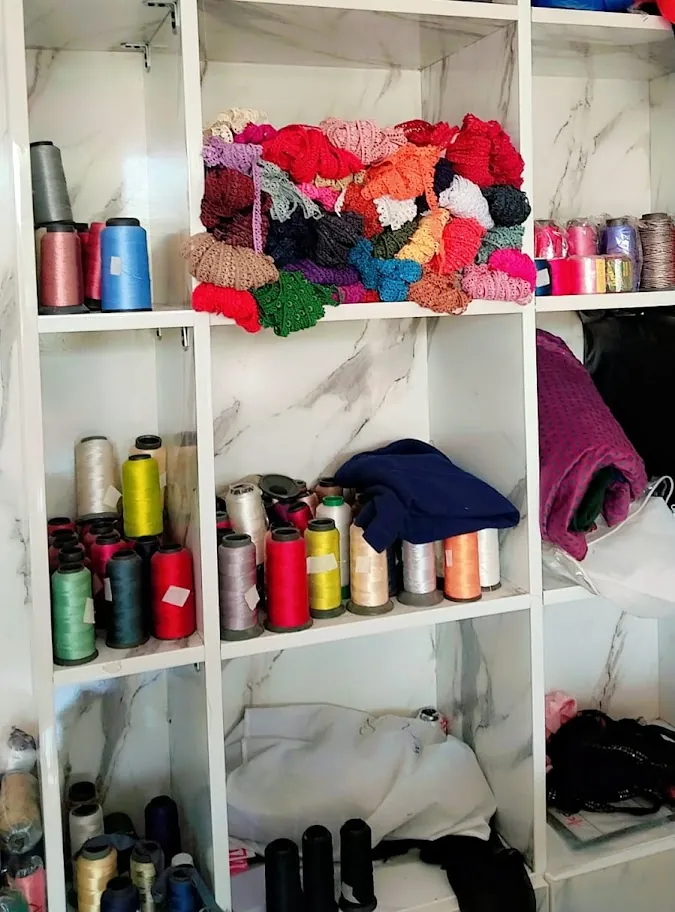 A wall of thread reels in every colour